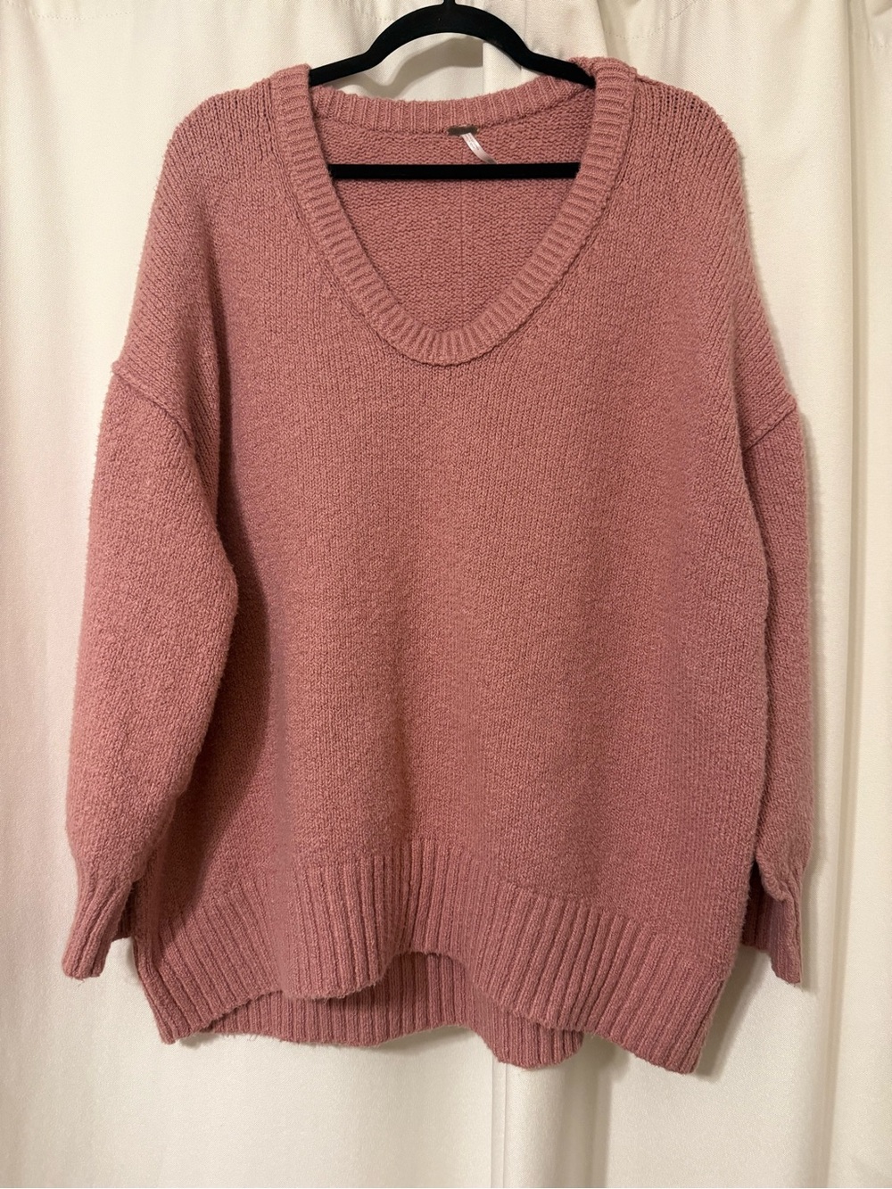 Free People Brookside Tunic Sweater in Alpine Pink Size XL - Picture 6 of 10